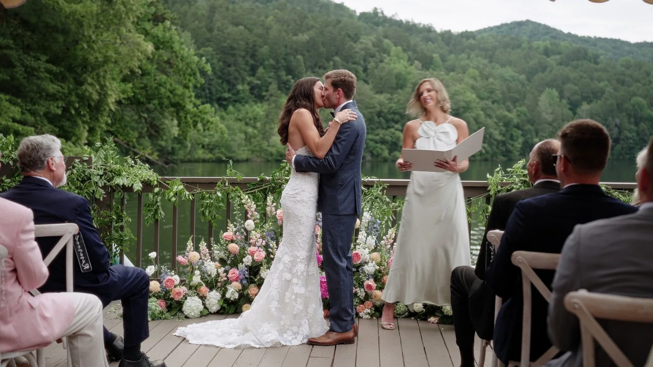 Annie & Tyler wedding film at Private Lakeside Residence video thumbnail